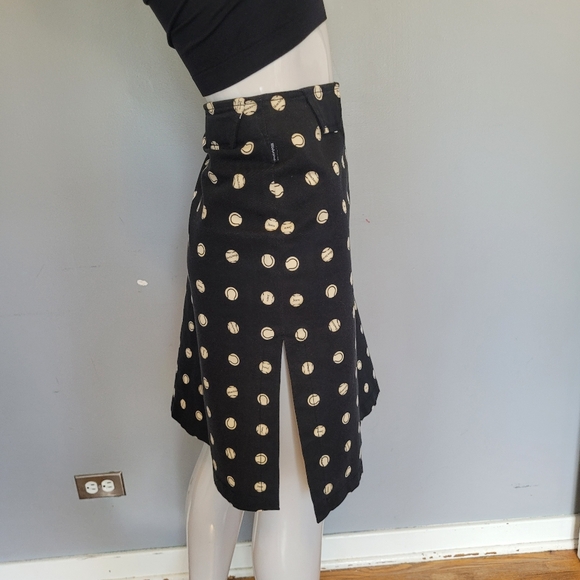 Moschino Jeans Baseball Print Skirt, VGUC, Size 8 - Picture 3 of 9